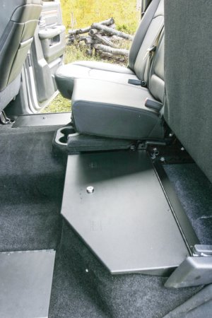 Ram 3500 Underseat Drawer - Rear - Tuffy Products - Locking Lid - Black - `10-`24